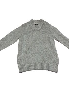 Nautica Light Gray Knit Crew Sweater